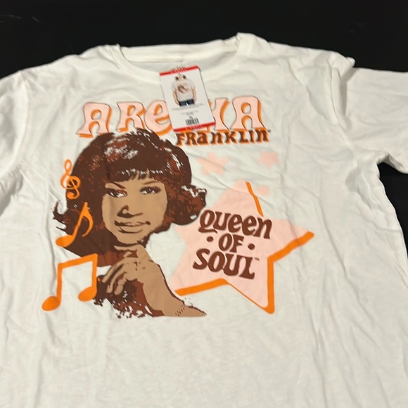 Ladies graphic T-shirt, Aretha Franklin size medium with Tags - Picture 5 of 5